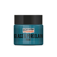 PENTART Glas- und Porzellanfarbe - 30 ml – 21343 -  Türkis-Grün