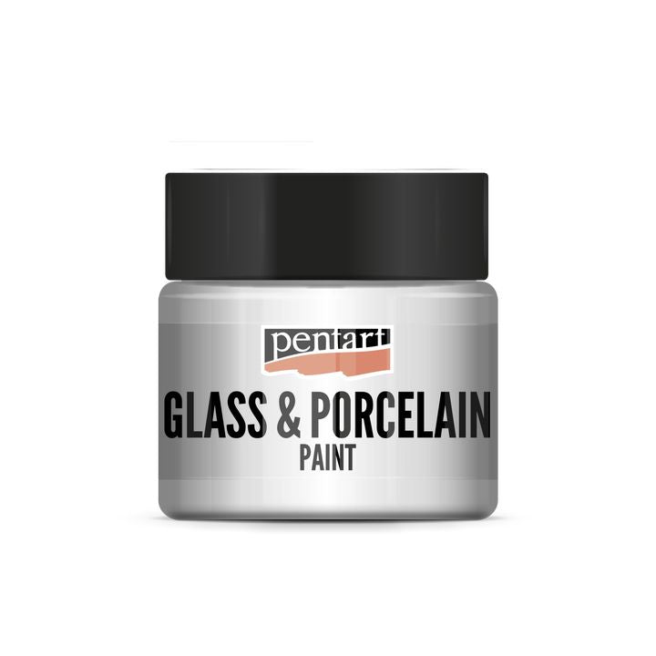 PENTART Glas- und Porzellanfarbe - 30 ml – 21346 - weiß