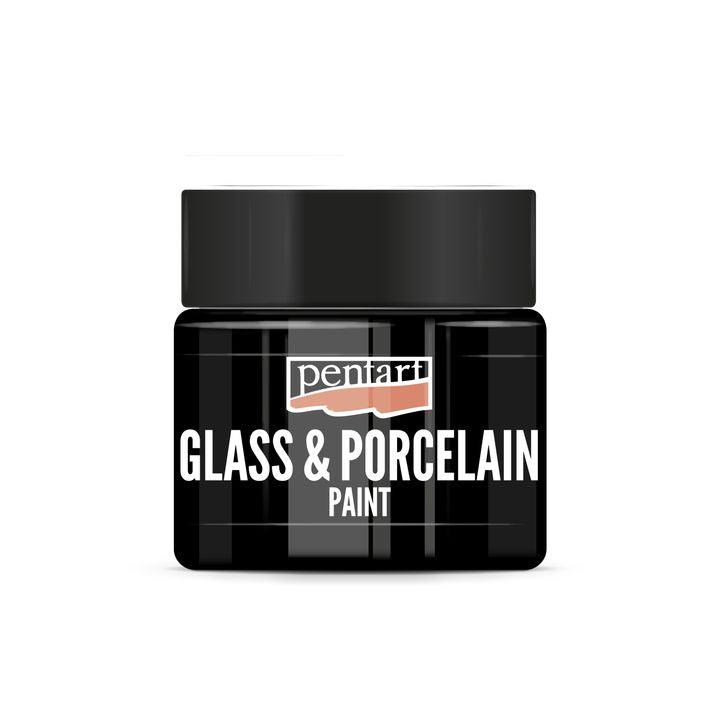 PENTART Glas- und Porzellanfarbe - 30 ml – 21347 - schwarz