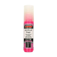 Pentart Konturenfarbe im Dunkeln leuchtend 20 ml – Limette