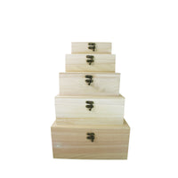 Pentart Holzboxen-Set, 5-tlg., 27 x 23 x 13 cm