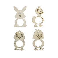 Pentart Holzfiguren – Ostern Mix 5 x 8 cm (4 Stk.)