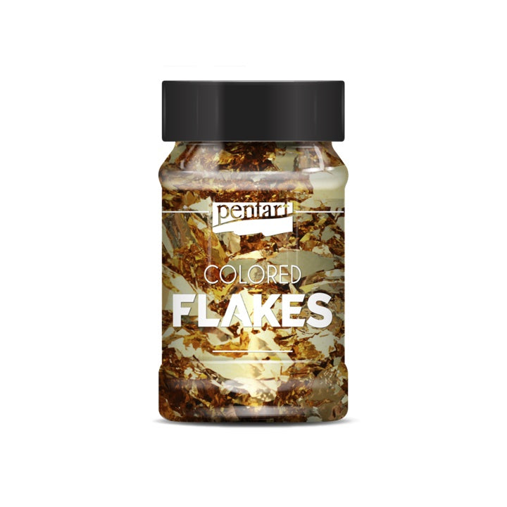 Pentart Metallic-Folienflocken 100 ml | verschiedene Farbtöne — Bild 1