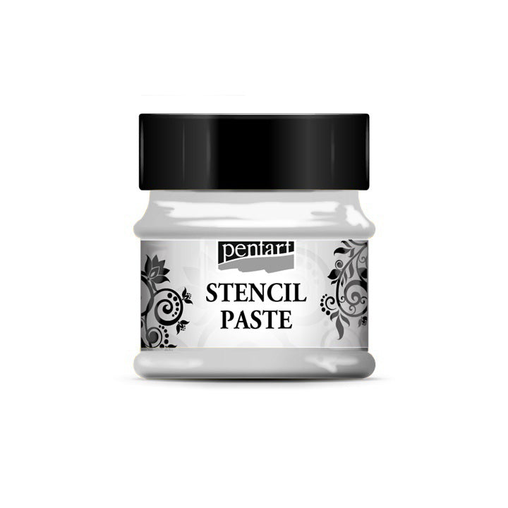 Pentart Metallic Schablonierpaste 50 ml – 29408 Silber