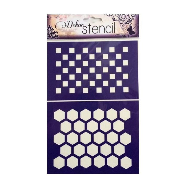 PENTART Selbstklebende Schablone A5 – Geometrische Formen M24 — Bild 1