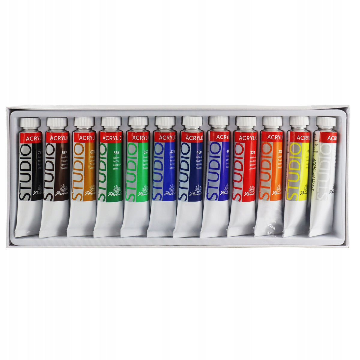 Phoenix Acrylfarben-Set 12 x 12 ml