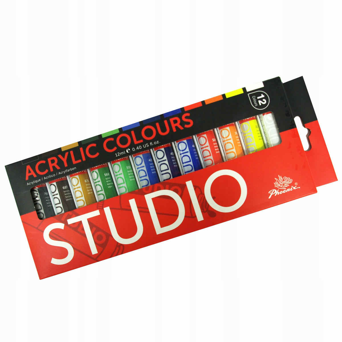 Phoenix Acrylfarben-Set 12 x 12 ml