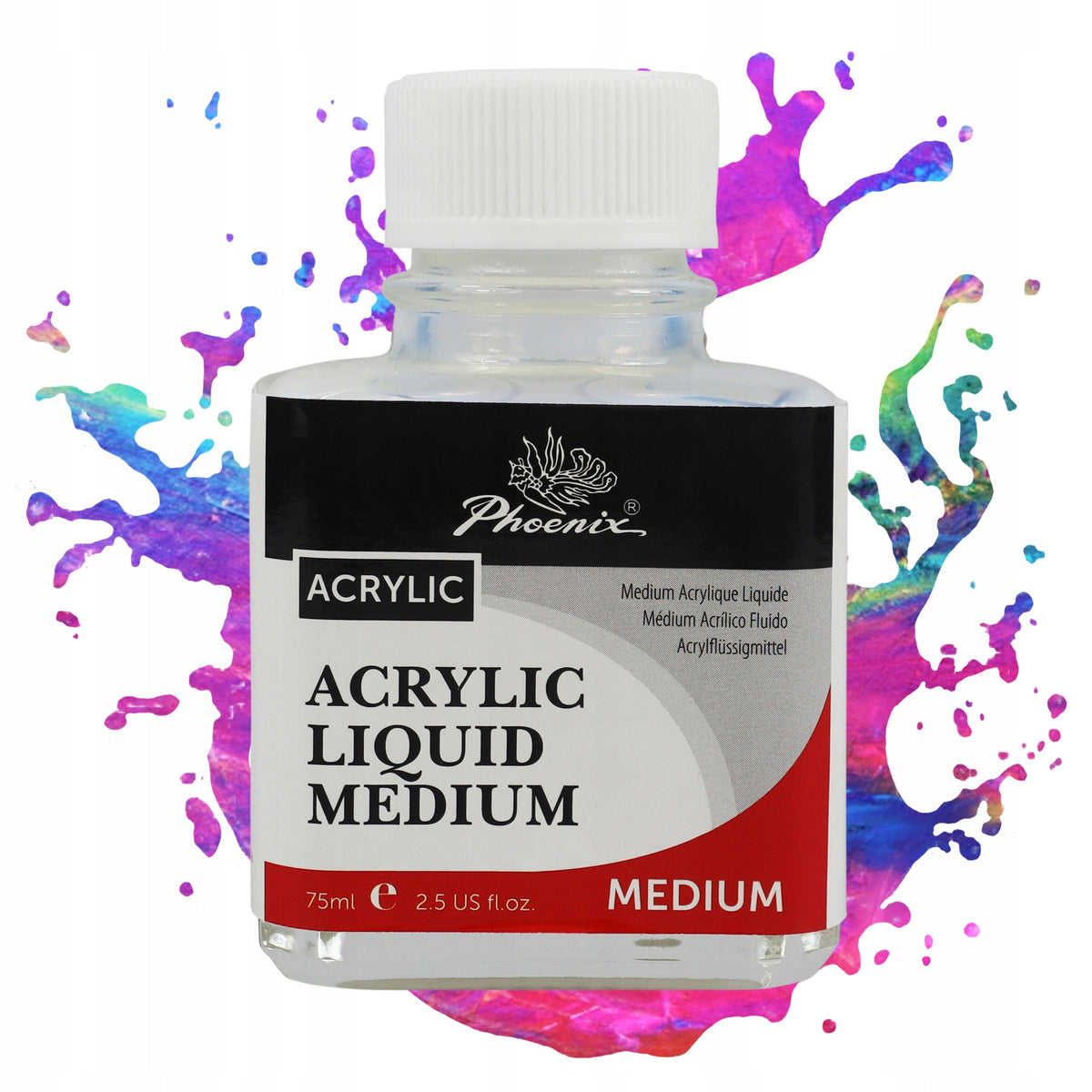 Phoenix Flüssigmedium für Acrylfarben, 75 – 500 ml