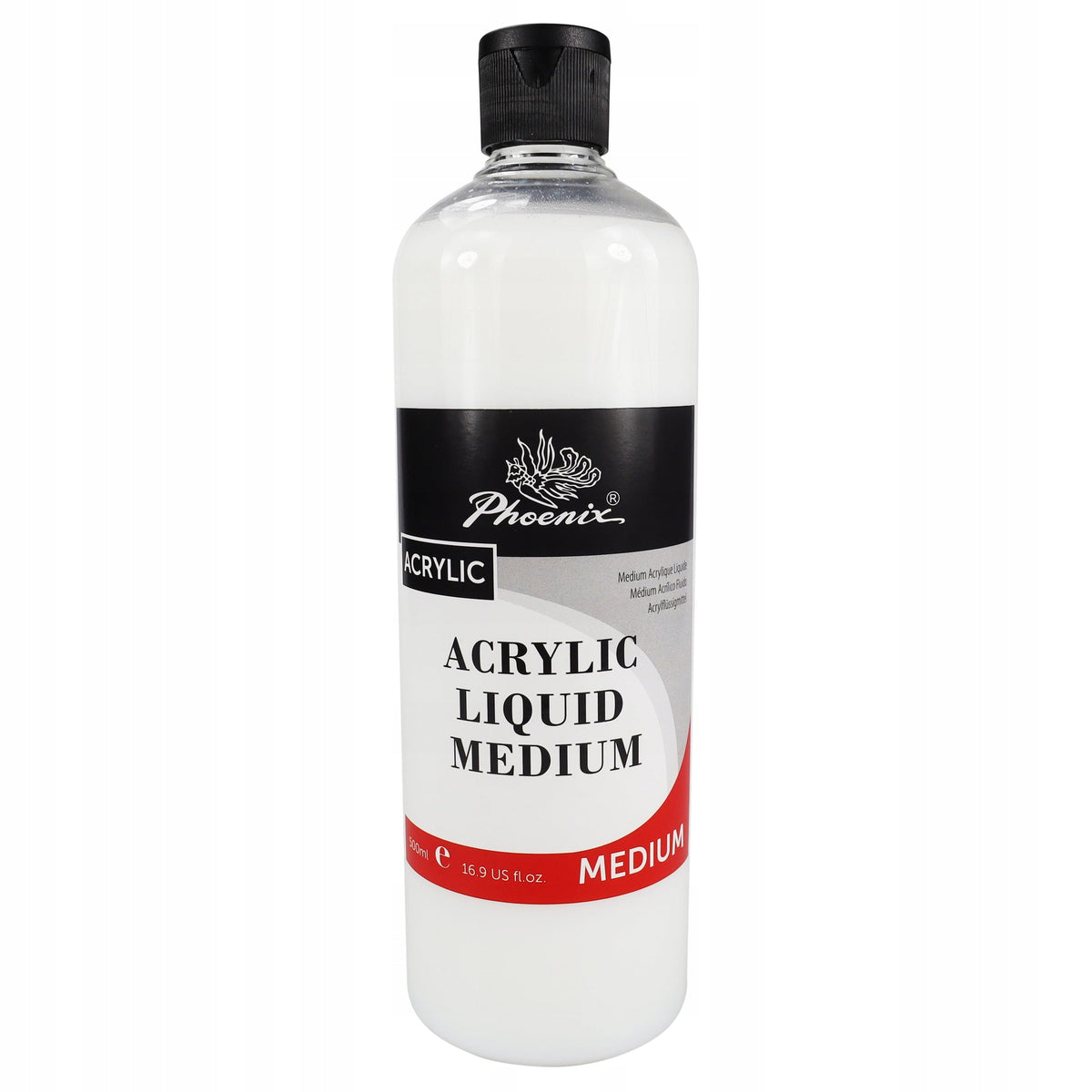 Phoenix Flüssigmedium für Acrylfarben, 75 – 500 ml