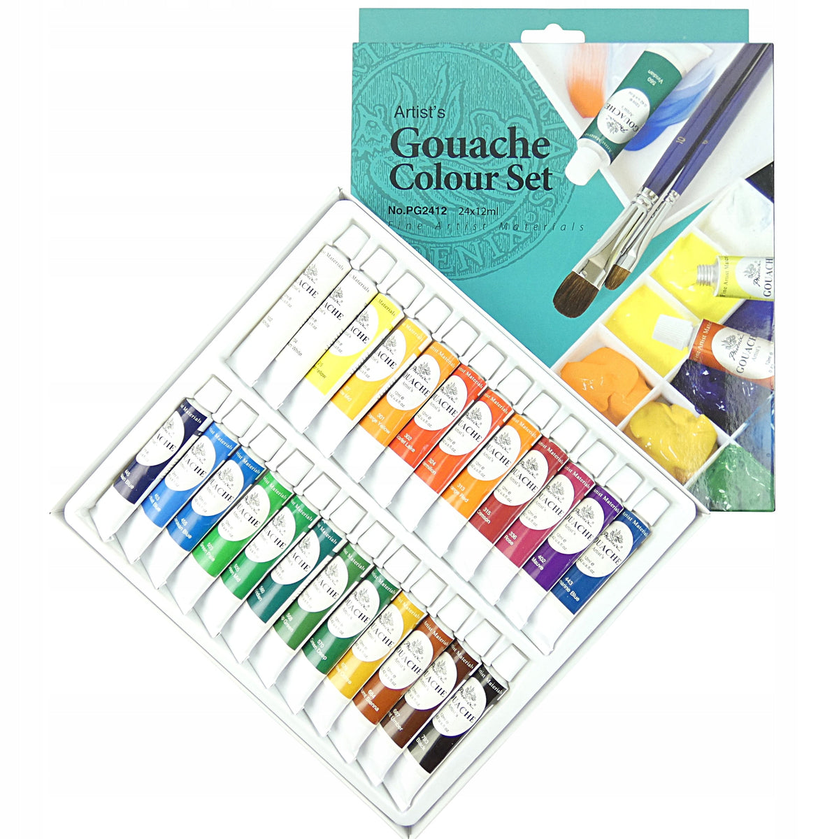 Phoenix Gouachefarben-Set 12–24 x 12 ml