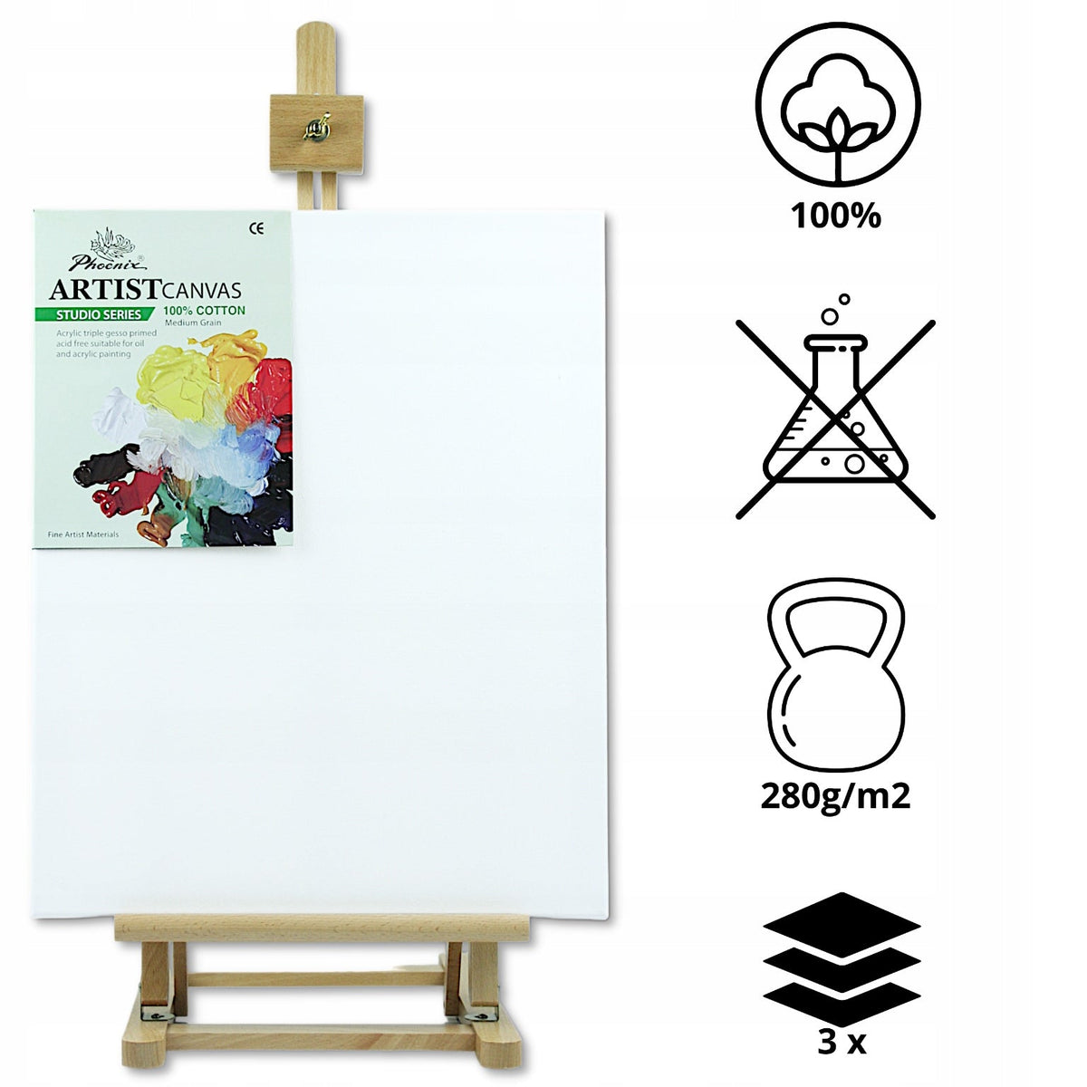 Phoenix Keilrahmen | 24–100 cm, Größe wählen