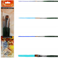 Phoenix Nylonpinsel-Set, braun - 4-teilig