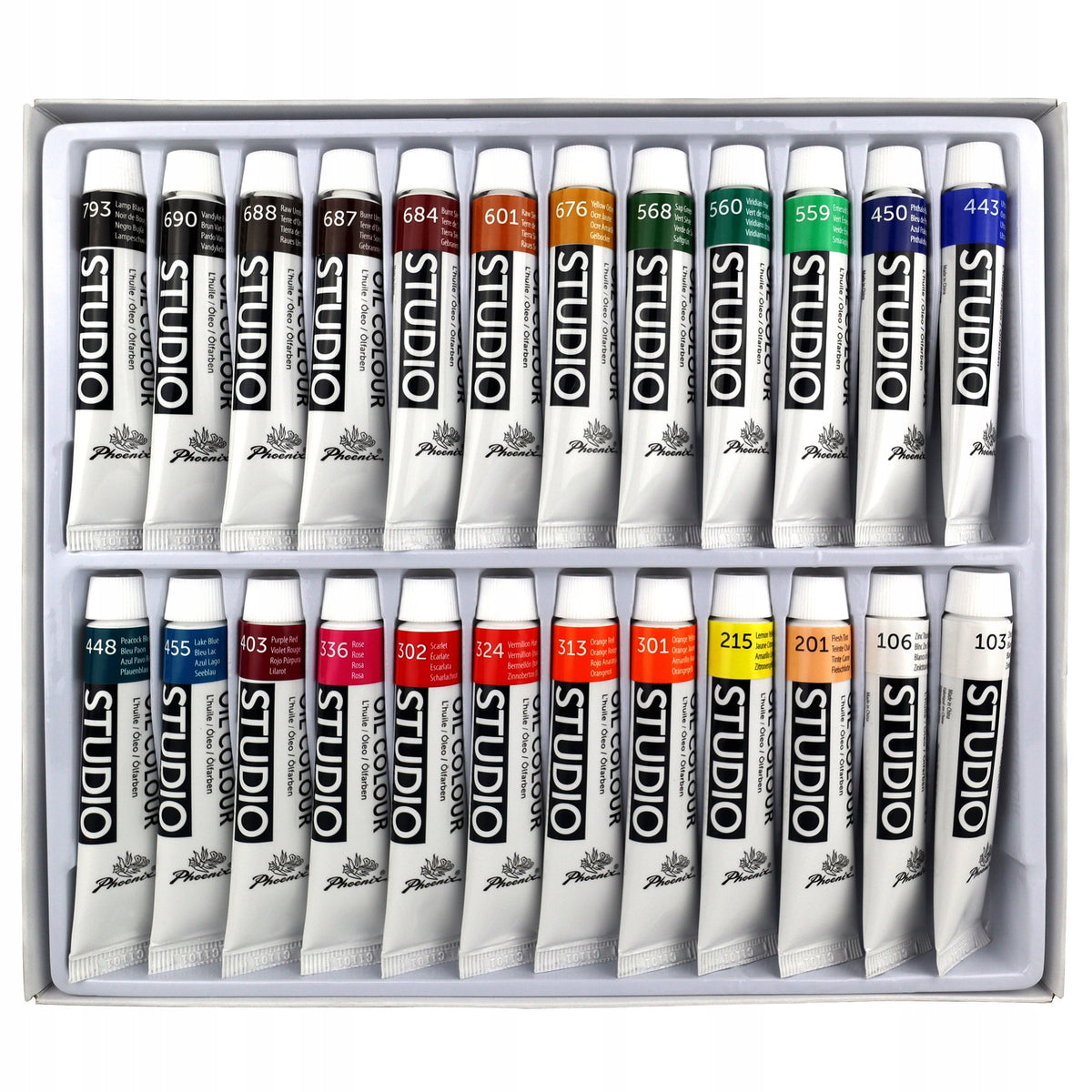 Phoenix Ölfarben-Set 12–24 x 12 ml