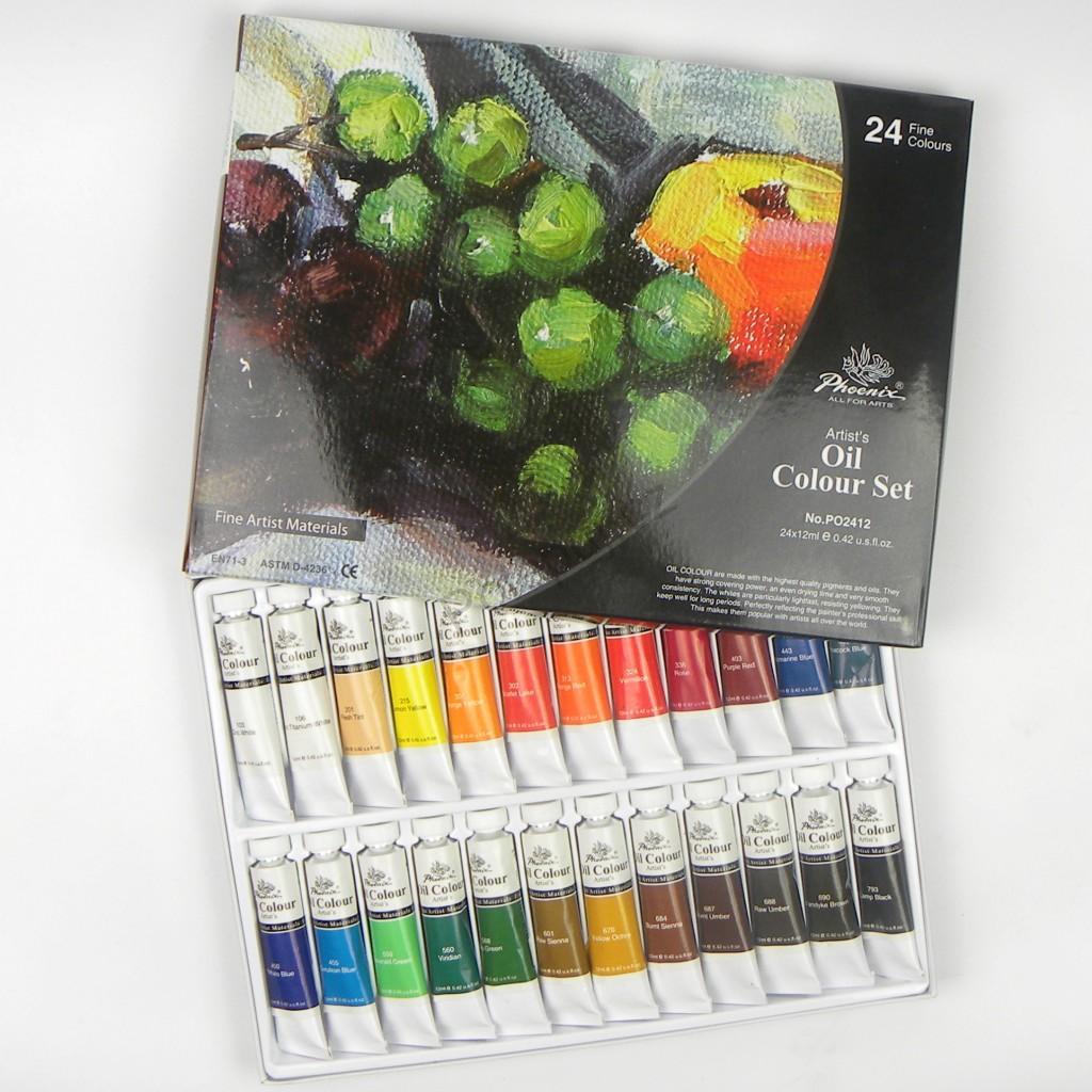 Phoenix Ölfarben-Set 12–24 x 12 ml