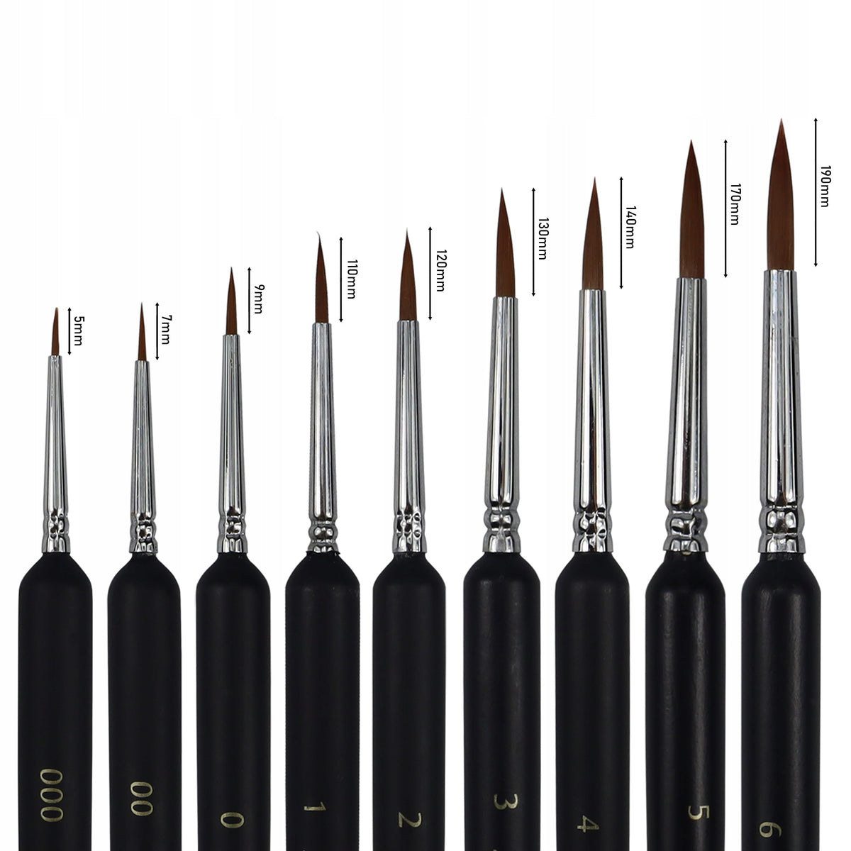 Phoenix Rundpinsel-Set 2305 - 9-teilig