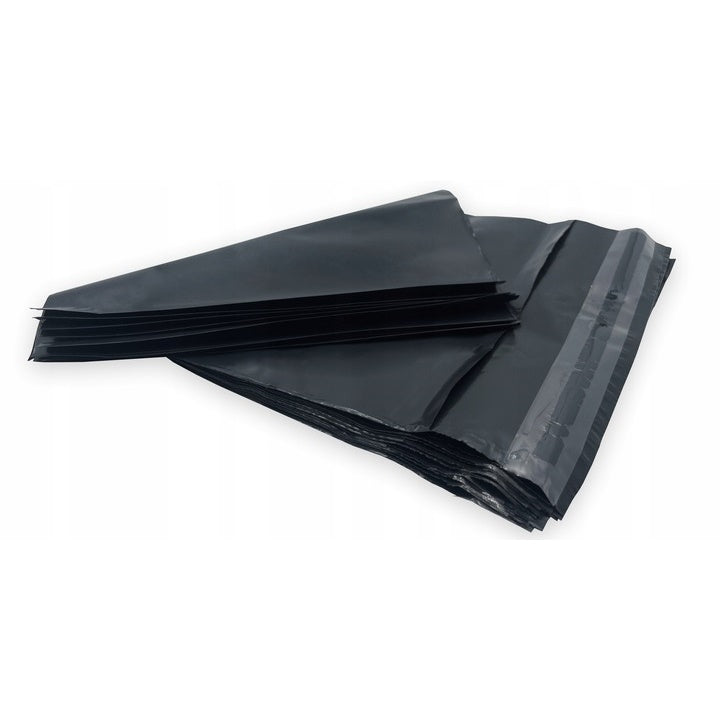 Schwarze Versandtaschen aus Kunststoff 100 Stk. | verschiedene Größen | 170x750 mm