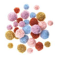 Plüsch Pom Poms für Kunsthandwerk | 30 Stück, Farbmix — Bild 1
