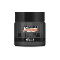 Metallic Acrylfarbe - 50 ml – Graphit