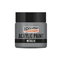 Metallic Acrylfarbe - 50 ml – Blei