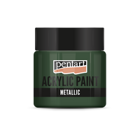 Metallic Acrylfarbe - 50 ml – Efeugrün