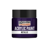 Metallic Acrylfarbe - 50 ml – Silberviolett
