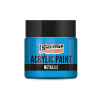 Metallic Acrylfarbe - 50 ml – Funkelndes Blau
