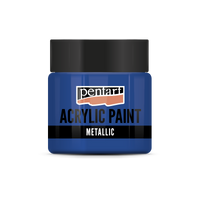 Metallic Acrylfarbe - 50 ml – Blau