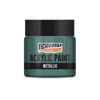 Metallic Acrylfarbe - 50 ml – Blaugrün