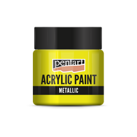 Metallic Acrylfarbe - 50 ml – Gelb