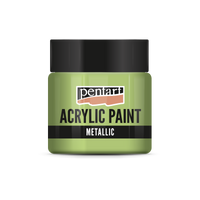 Metallic Acrylfarbe - 50 ml – Hellgrün