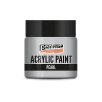 Perlmutt Acrylfarbe 50 ml – Grau