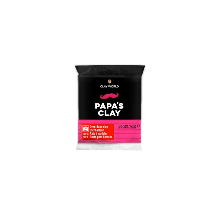 Polymer Clay Papa’s Clay 60 g – fuksia