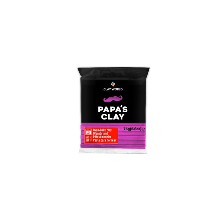 Polymer Clay Papa’s Clay 60 g – hellpurpur