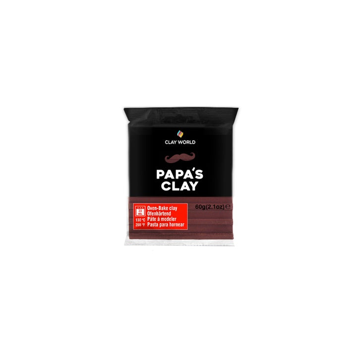 Polymer Clay Papa’s Clay 60 g – schokoladenbraun