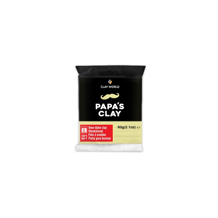 Polymer Clay Papa’s Clay 60 g – hellgelb