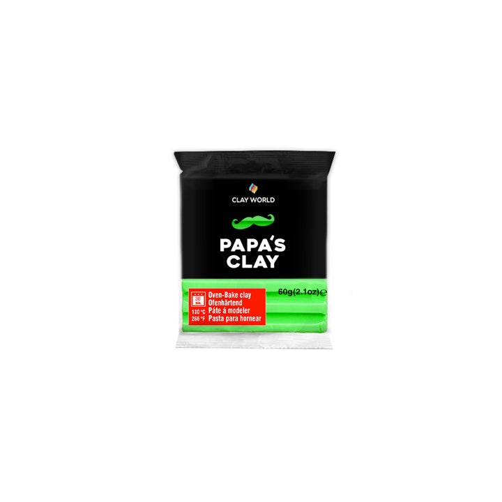 Polymer Clay Papa’s Clay 60 g – Neongrün