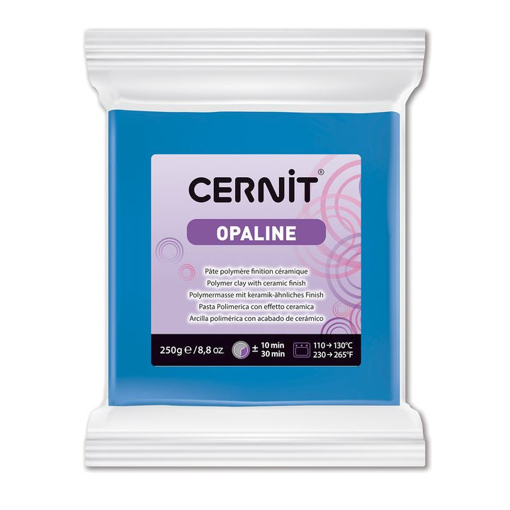 Cernit Opaline Polymermasse 250 g | verschiedene Farbtöne | modrá