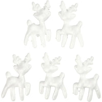 Polystyrol Rentier 11,5 cm 5 Stück — Bild 5