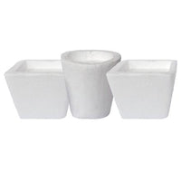 Polystyrol-Töpfe - 3er-Set — Bild 1
