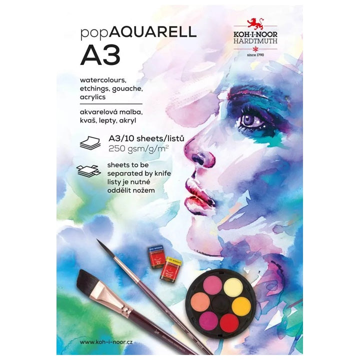 PopAquarell A3 Aquarellpapier Block — Bild 2