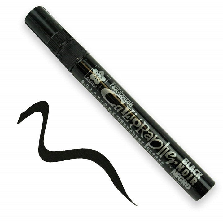 Pen-touch Calligrapher Marker M 5.0 mm – schwarz