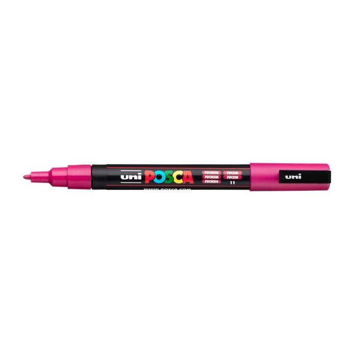 UNI POSCA Marker PC-3M 0,9 - 1,3 mm – fuksia (11)