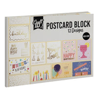 Postkarten-Block 17,6 x 12,5 cm – 12 Designs | verschiedene Motive — Bild 1