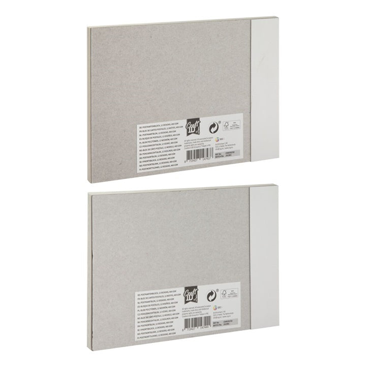Postkarten-Block 17,6 x 12,5 cm – 12 Designs | verschiedene Motive — Bild 6