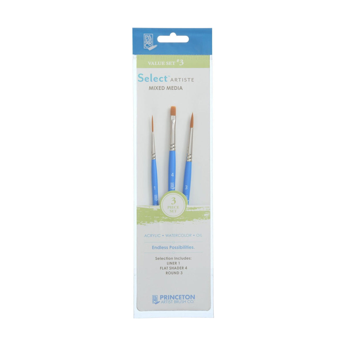 PRINCETON Select Universal Pinsel-Set - 3-teilig