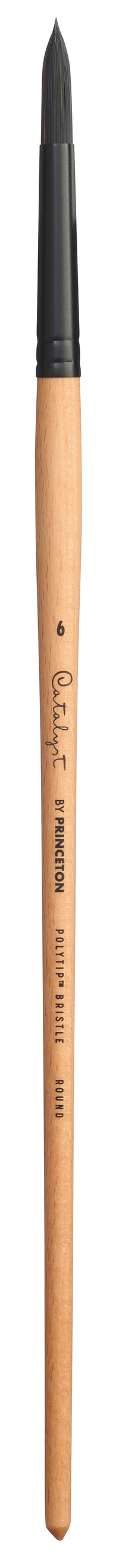 PRINCETON Catalyst Polytip Rundpinsel mit langem Stiel – 6