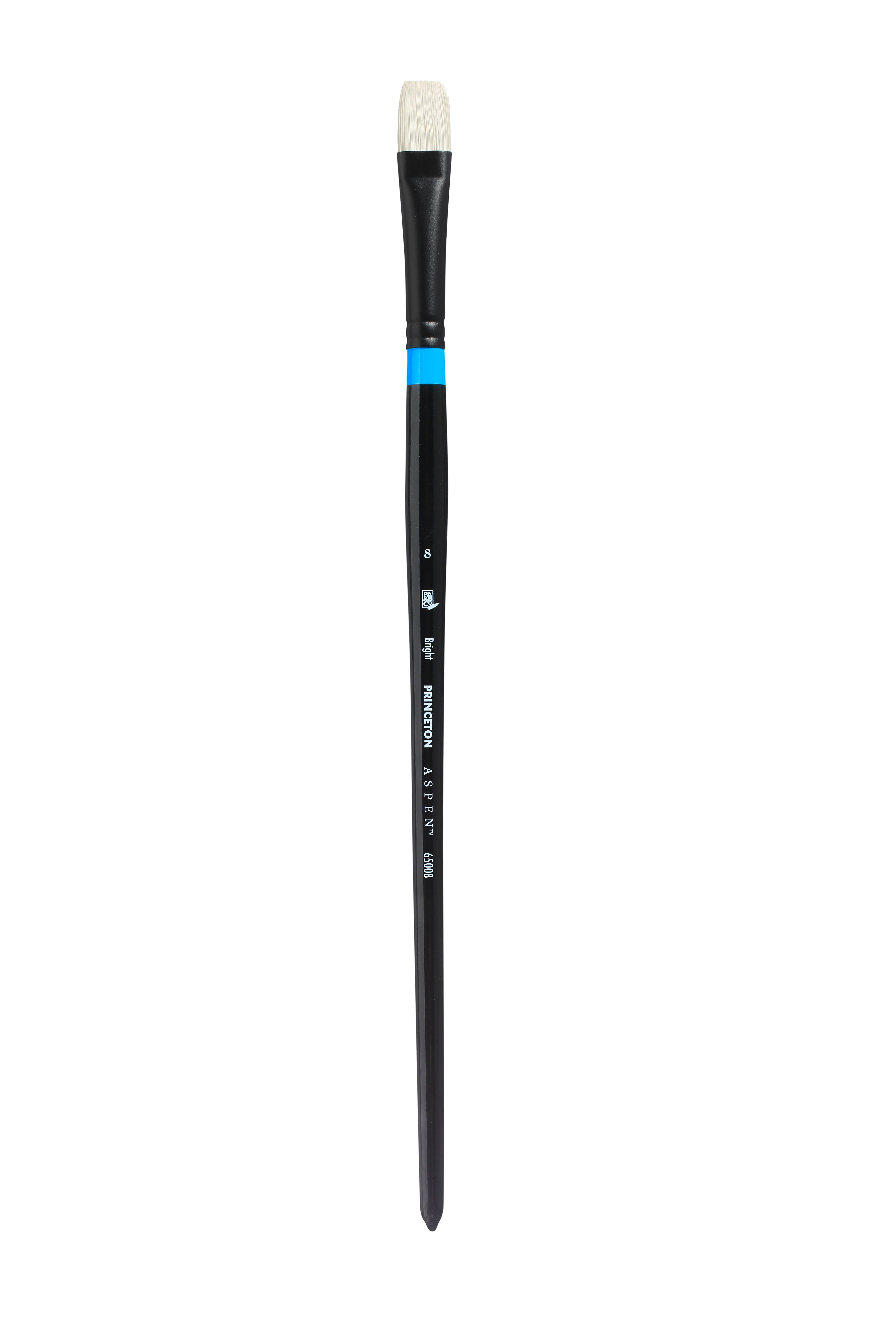 PRINCETON Aspen Bright Pinsel mit Synthetikborsten und langem Stiel – 8