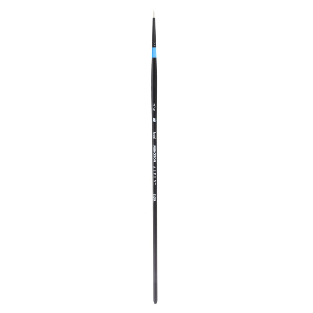 PRINCETON Aspen Rundpinsel mit Synthetikborsten und langem Stiel – 2/0