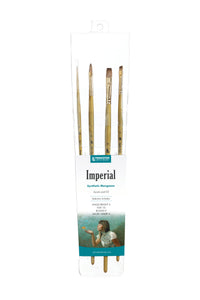 PRINCETON Imperial Pinselset für Öl und Acryl Synthetik-Mongoose 4-tlg.
