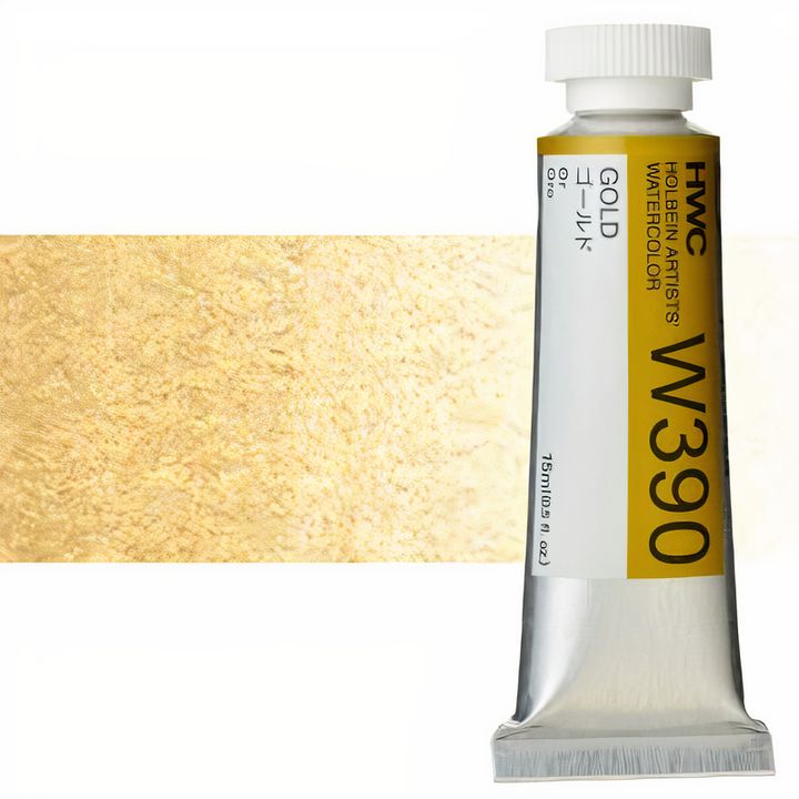 Profesionalne akvarel boje Holbein Artists 15 ml | zlatna i srebrna — slika 3